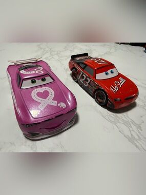 Disney Pink & Red Lightning McQueen and Friends Die-Cast Toy Cars